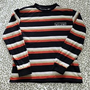 WELCOME Skateboards Striped Long Sleeve